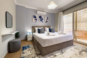 Apartamento básico | 1 quarto, ferros/tábuas de passar roupa, roupa de cama