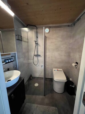 Cabin, 1 Bedroom, Accessible, Balcony | Bathroom - Luxury Off-grid House (Viksjöfors)