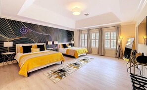 5 bedrooms, iron/ironing board, travel cot, WiFi