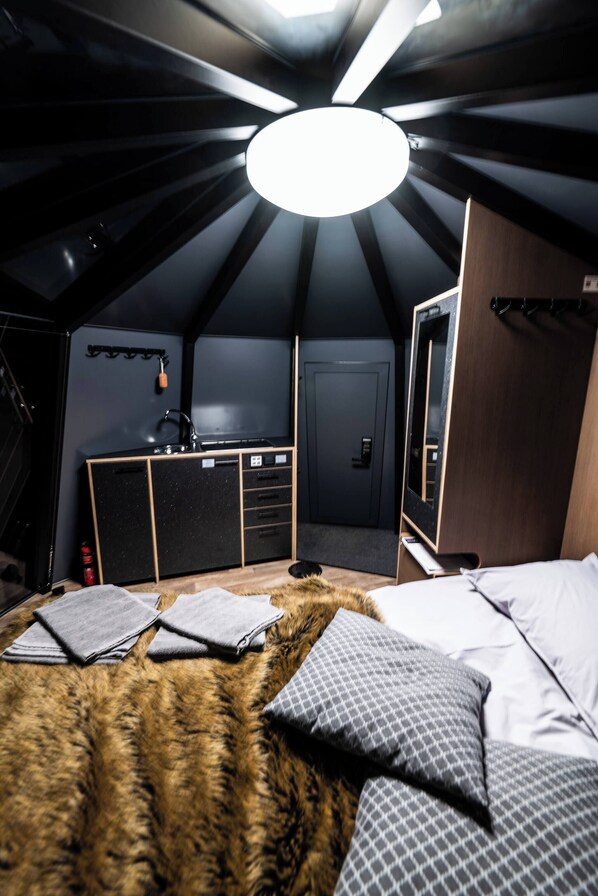 Ferienhütte, 1 Schlafzimmer, Balkon