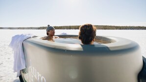 Cabin, 1 Bedroom, Balcony | Outdoor spa tub