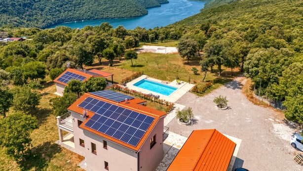 Family Villa, 4 Bedrooms, Balcony (Secluded Pool Villa Tanja /w Sea View) | Aerial view - Villa Tanja Lim Bay (Vrsar)
