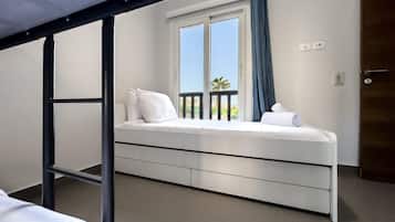 Apartamento básico | 2 dormitorios, tabla de planchar con plancha, ropa de cama