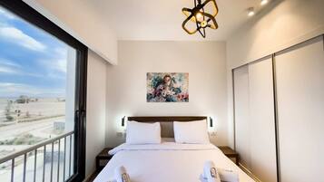 1 bedroom, iron/ironing board, bed sheets