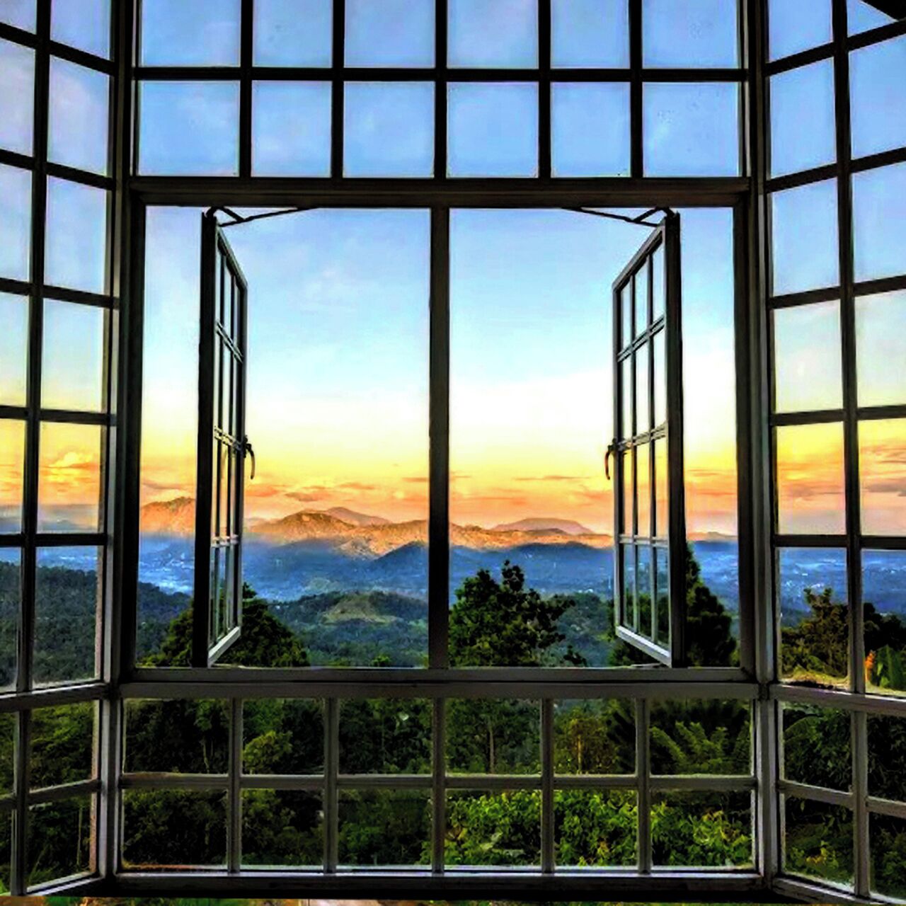 Vue depuis l’hébergement