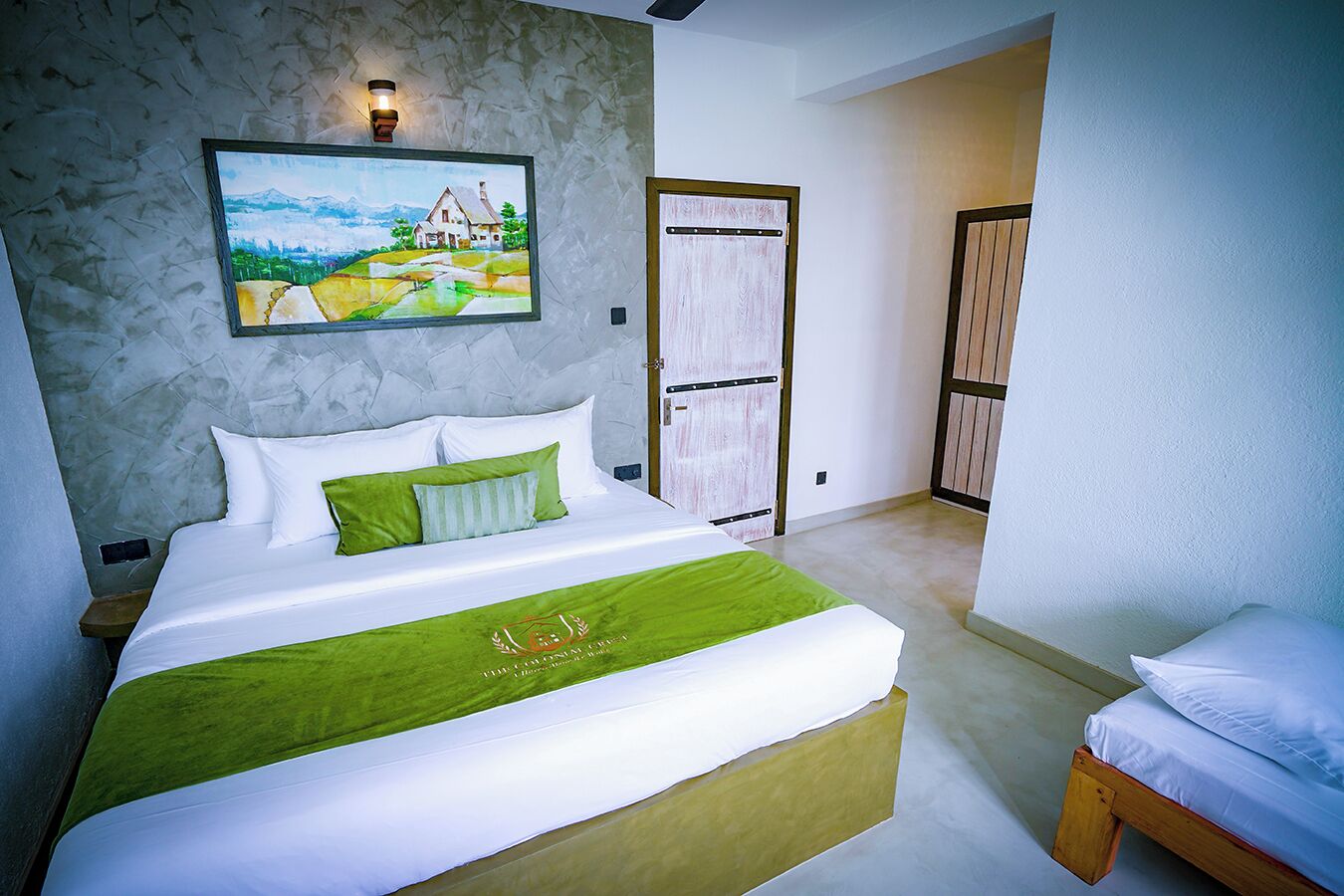 Premium bedding, memory-foam beds, individually decorated