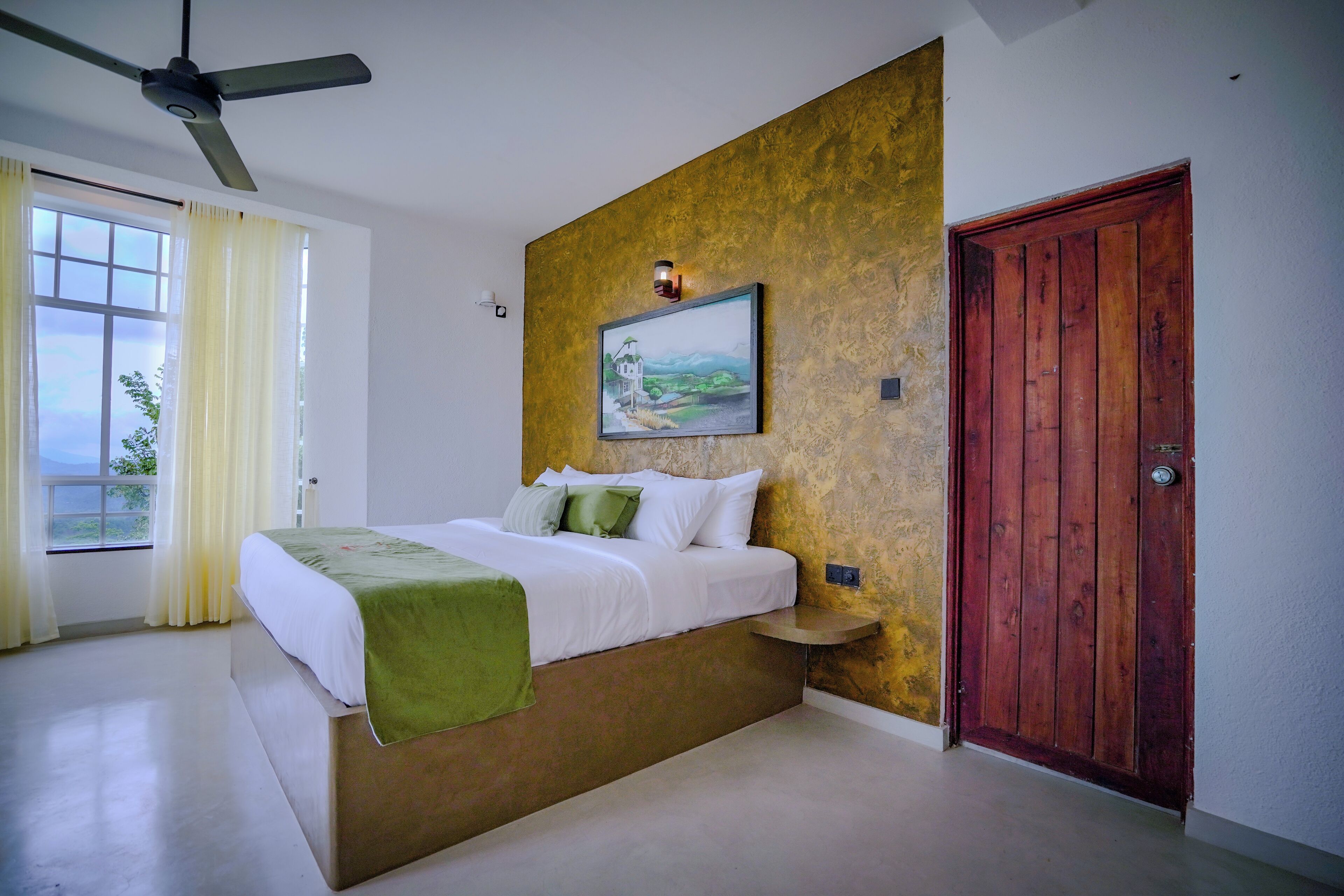 Premium bedding, memory-foam beds, individually decorated