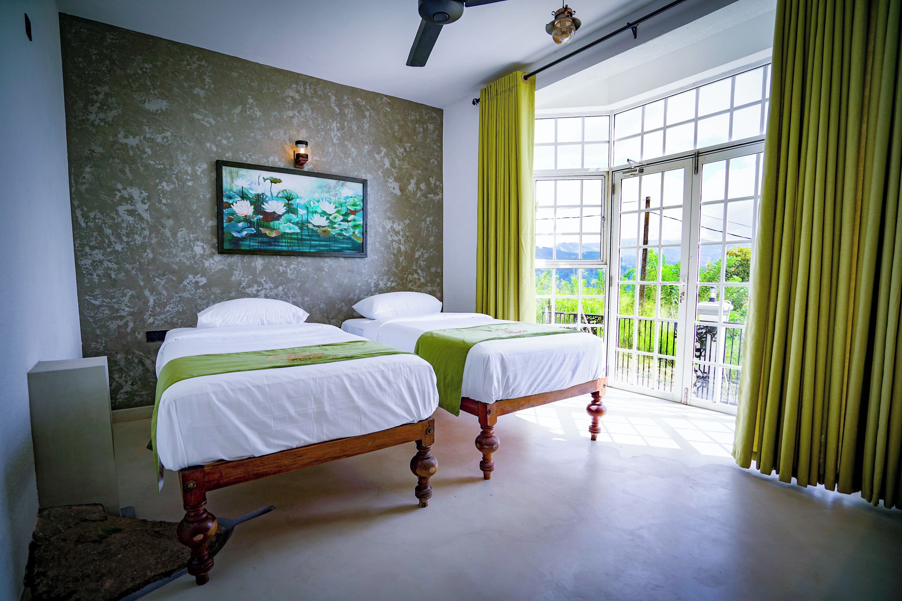 Premium bedding, memory-foam beds, individually decorated