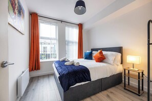 2 bedrooms, iron/ironing board, travel crib, WiFi