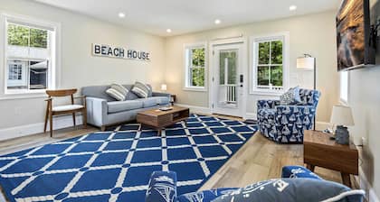 Bourne By The Beach – Beautiful Home for 6 Near Shops and the Shore