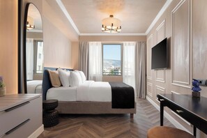 Classic Suite, Balcony, Mountain View | Egyptian cotton sheets, premium bedding, memory foam beds, in-room safe - Acropolis Luxury Athens Suites (Athens)