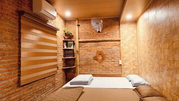 Family Quadruple Room, 2 Double Beds, Lake View | Individually decorated, desk, laptop workspace, soundproofing