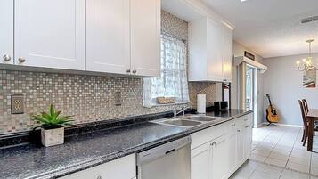 Microwave, oven, stovetop, dishwasher