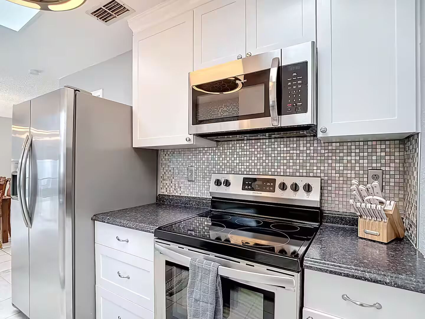 Microwave, oven, stovetop, dishwasher