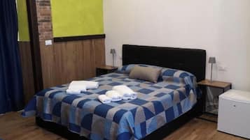 Desk, blackout curtains, iron/ironing board (on request), free WiFi