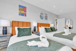 2 bedrooms, iron/ironing board, travel crib, WiFi