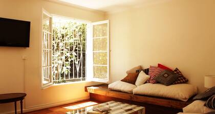 Casa y patio en mejor barrio de Santiago