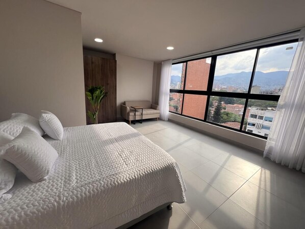 1 chambre, fer et planche à repasser, draps fournis