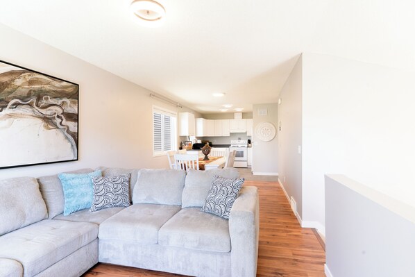 Smart TV, foosball, books