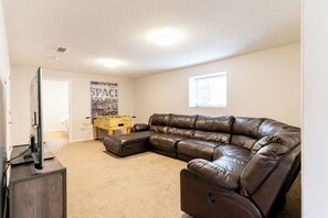 Smart TV, table football, books