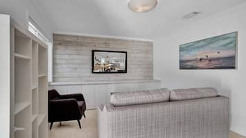 Classic dubbelrum - utsikt mot stranden (Waves 1) | Vardagsrum