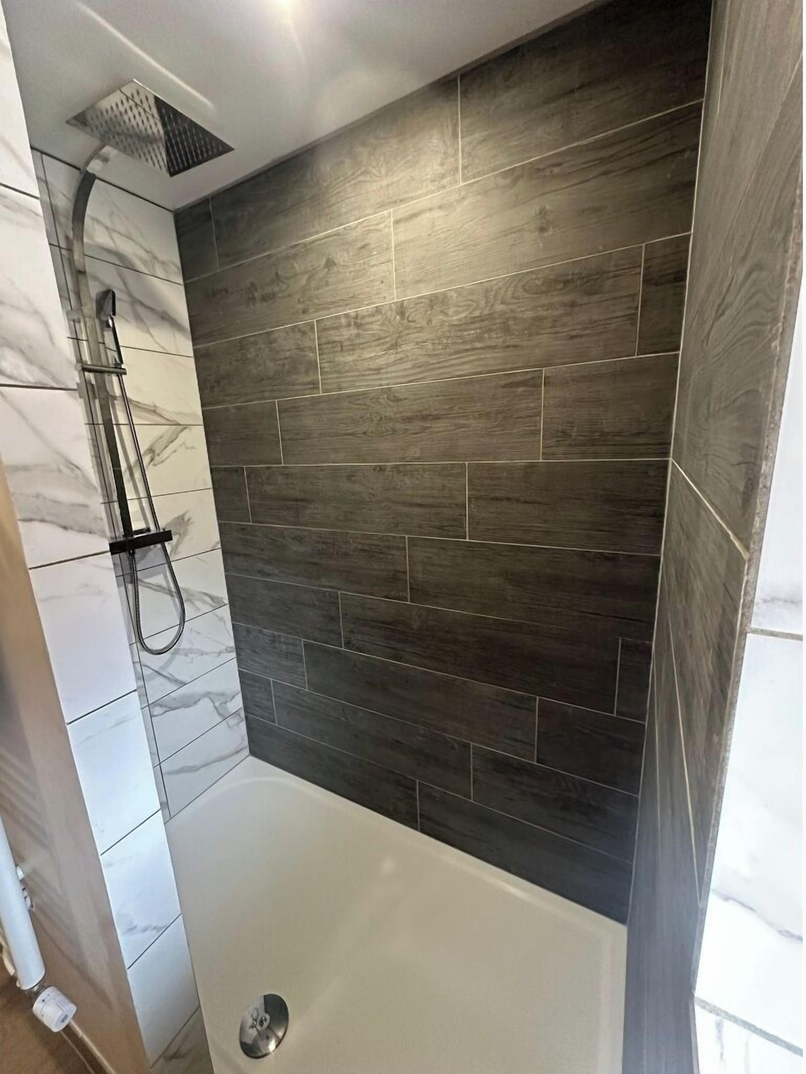Shower, hair dryer