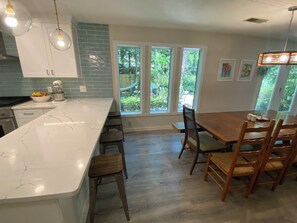 Microwave, oven, stovetop, dishwasher