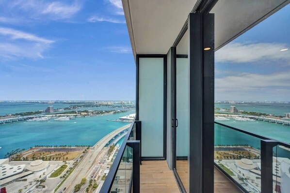 Studio Élite, vue sur la mer | Balcon