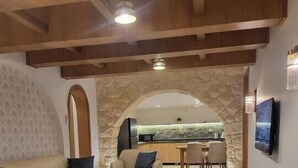 Living area - 2BRs Garden side view-Three Sisters Villa 2 (New Cairo City)