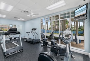 Condo, varias camas (Oceanwalk 20-307) | Sala de fitness