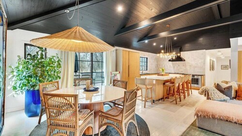 Stylish and Spacious Montauk Home with Private Pool, Eclectic Design, Total...