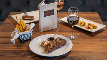 The restaurant is conveniently located just off the main resort lobby.