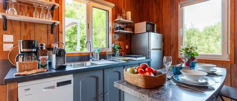 KĂŒhlschrank, Mikrowelle, Ofen, Herdplatte