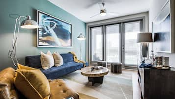Signature Condo, 1 Bedroom | Living room | 50-inch Smart TV with digital channels