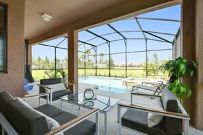 A heated pool