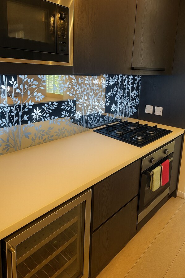 Microwave, oven, stovetop