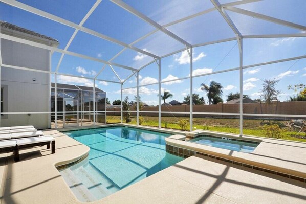 A heated pool