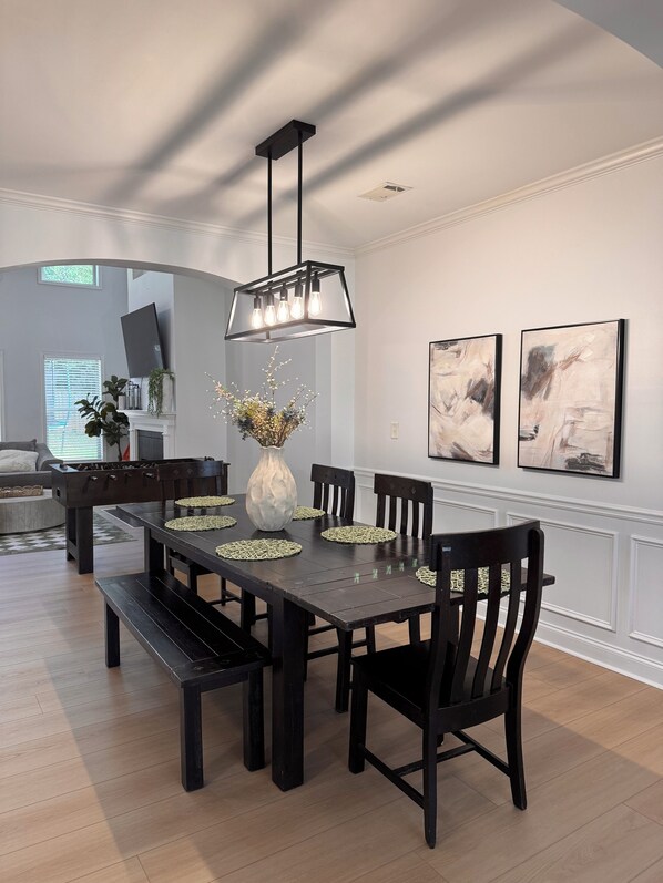 Dining - Spacious, Safe, Luxurious, Family-Friendly, 4-Bedroom House 2 miles from I-85 (Lawrenceville)