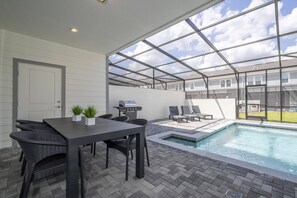 A heated pool