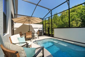A heated pool