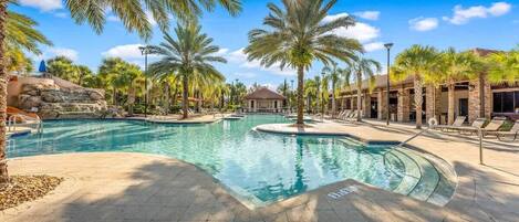A heated pool