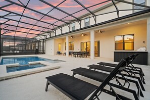 A heated pool