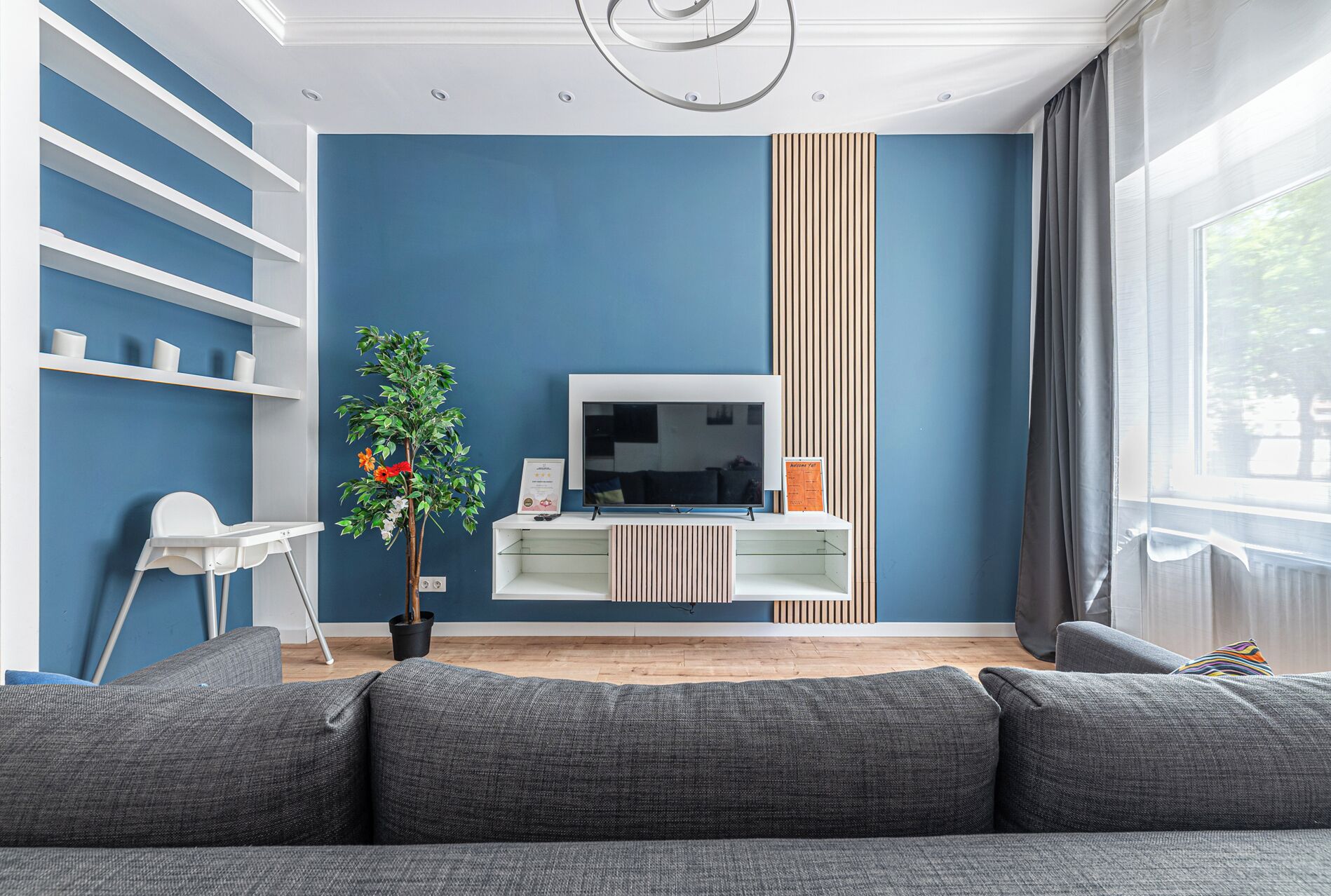 Smart-tv och böcker