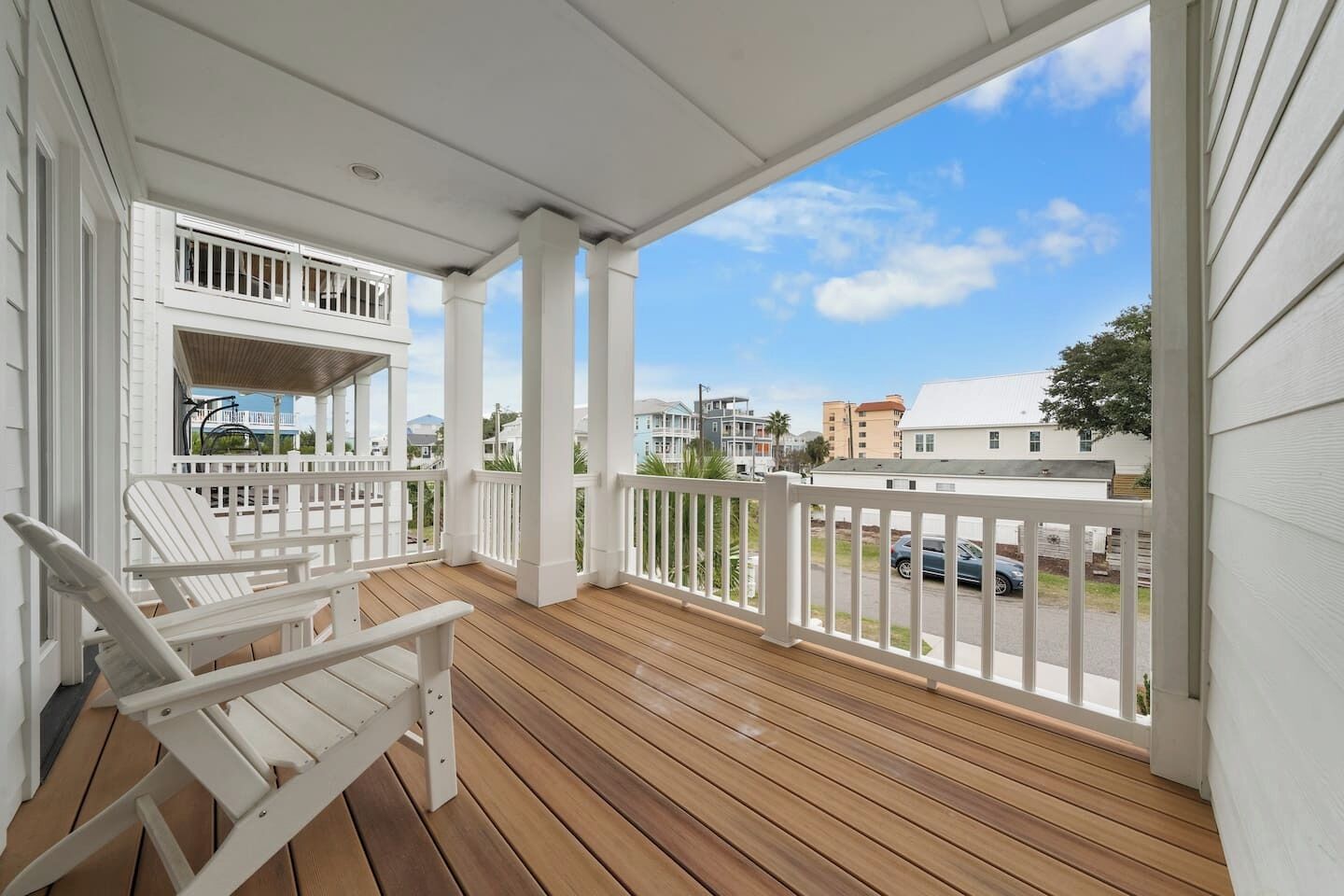 [Deck] 2nd Floor Off of Master Bedroom - Morning coffee hits different out here ☀️