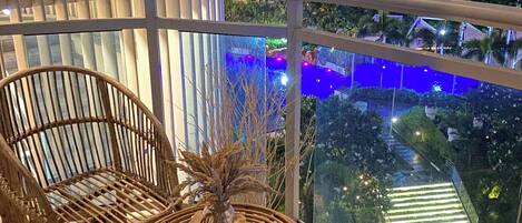 Appartement, 2 slaapkamers, balkon, uitzicht op tuin | Balkon