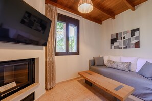 Villa, Multiple Bedrooms, Smoking, Private Pool | Living room - Kipo Paradiso Spa Yoga & Gym resort Villa (Rethymno)