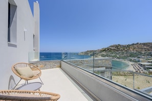 Villa, 3 chambres, terrasse, vue mer | Balcon