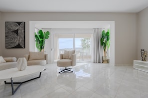 Villa, 6 chambres, piscine privée, vue mer | Salle de séjour