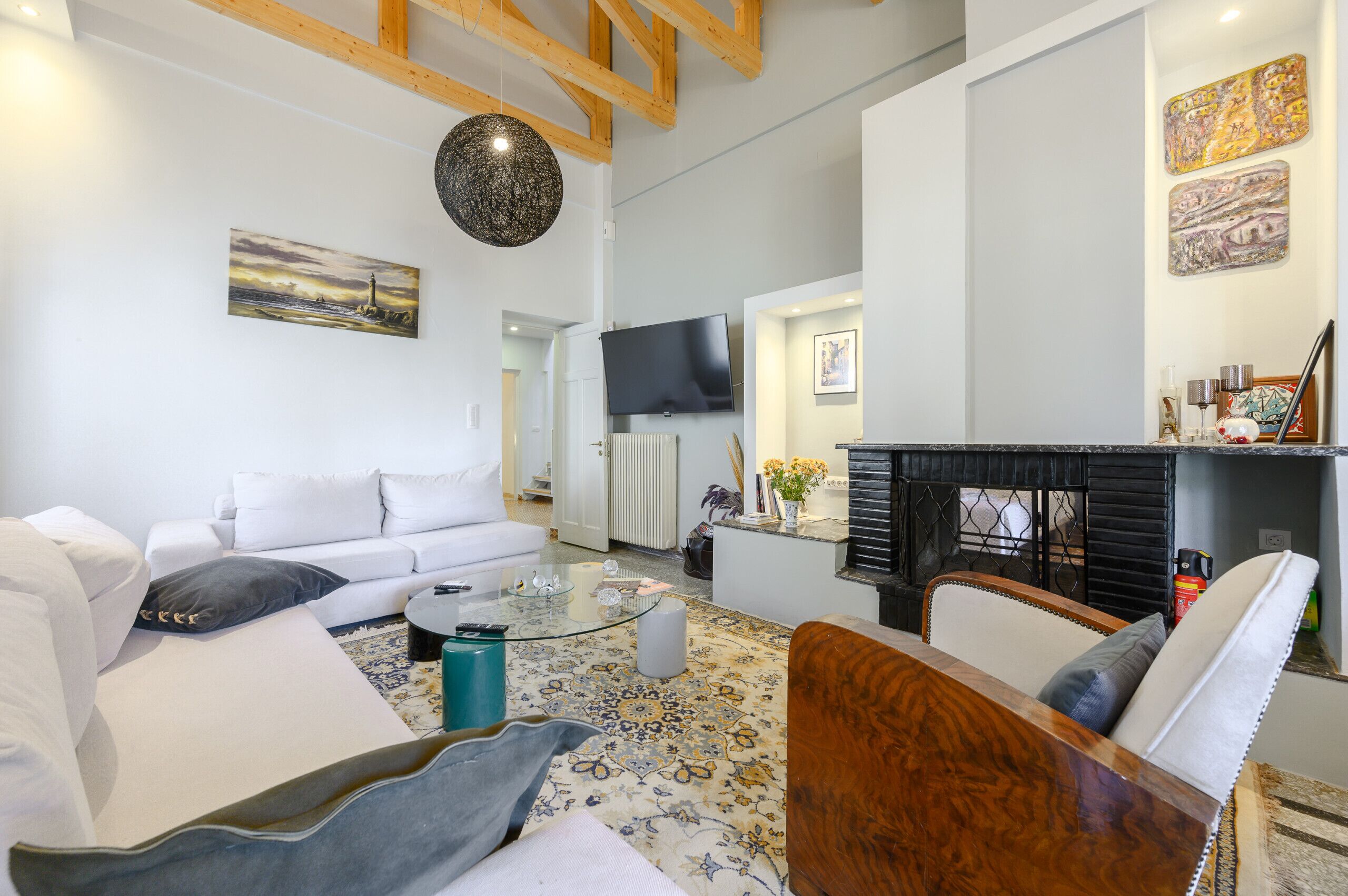 Vila, 3 quartos, piscina particular, vista para a piscina | Sala de estar