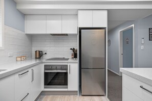 Fridge, microwave, dishwasher, toaster